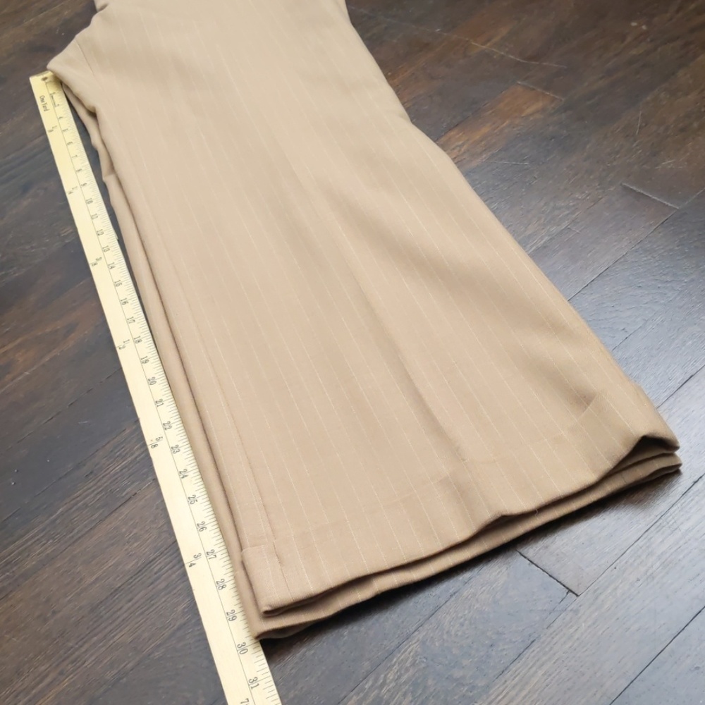 Ann Taylor tan pin stripe lined wool trousers - Picture 5 of 8